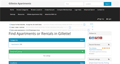 Desktop Screenshot of gilletteapartments.com